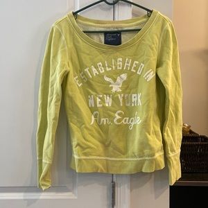 Light green American eagle sweatshirt. Like new!!!